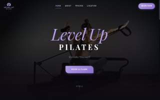 Level Up Pilates website