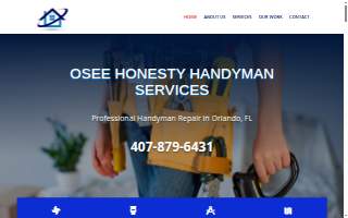 Osee Honesty Handyman Services, LLC. website