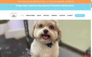 Happy Tails Pet Spa website
