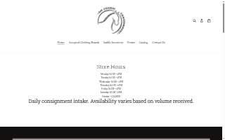 On Course Consignment Shop website