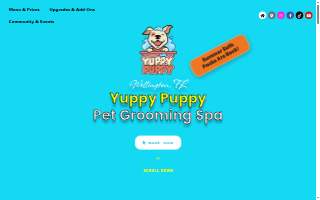 Yuppy Puppy Pet Salon website