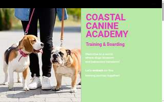 Coastal Canine Academy website