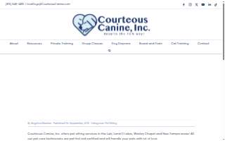 Courteous Canine, Inc. of Wesley Chapel website