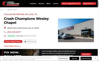 Crash Champions Collision Repair Wesley Chapel website