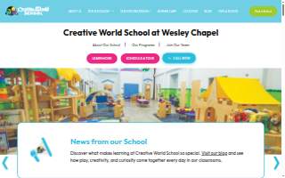 Creative World School - Wesley Chapel website