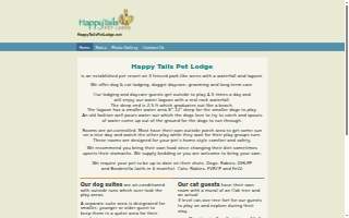 Happy Tails Pet Lodge of Wesley Chapel website