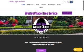 Wesley Chapel Tree Service website
