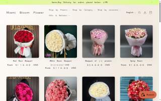 Miami Bloom Flower website