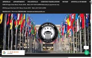 Miami Dade Apostille of West Little River website