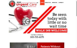 Miami Urgent Care of West Little River website