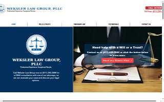 Weksler Law Group, PLLC. website