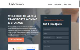 Alpha Transports Movers of West Melbourne website