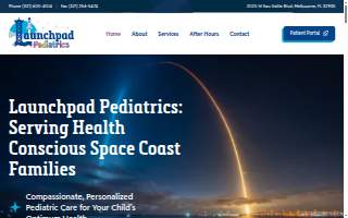Launchpad Pediatrics of West Melbourne website