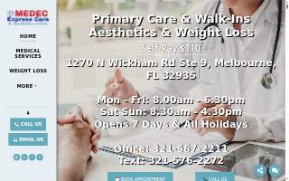 Medec Medical Care of West Melbourne website