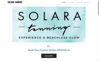 Solara Tanning website