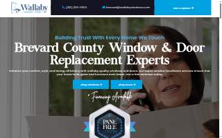 Wallaby Windows of Brevard website