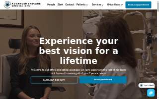 Advanced Eyecare Specialists website