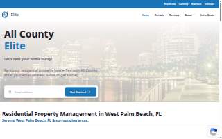 All County Elite Property Management of West Palm Beach website
