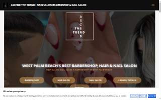 Ascend the Trend Barbershop website