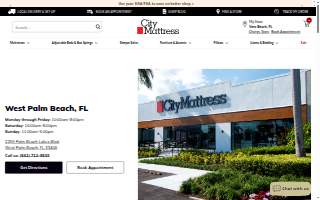 City Mattress of West Palm Beach website