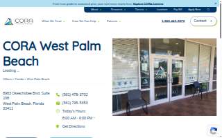 CORA Physical Therapy West Palm Beach website