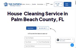 The Faithful Cleaning Company - House Cleaning Services website