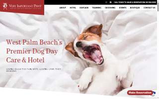 Very Important Paws of West Palm Beach website