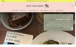 West Palm Wine Co. of West Palm Beach website