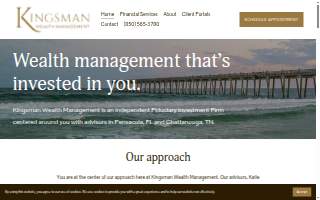 Kingsman Wealth Management of Ferry Pass website