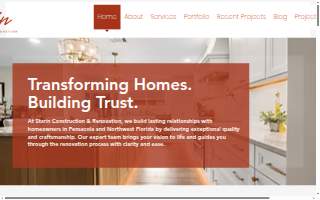 Starin Construction & Renovation of West Pensacola website