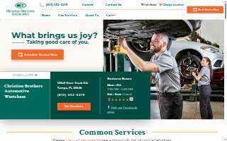 Christian Brothers Automotive Westchase website