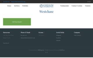 Coelum Construction LLC website