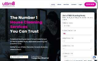 Ultim8 Cleaning Services website