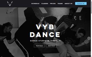 VYB Dance Studio of Westchase website