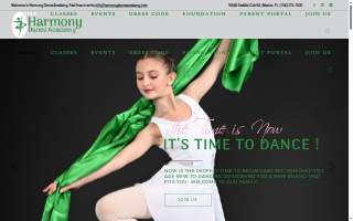 Harmony Dance Academy website
