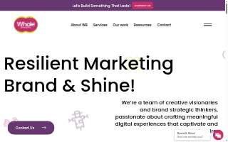 WholeBranding website
