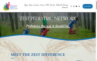 Zest Pediatrics of Weston website