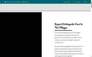 Advanced Orthopedics Institute of Wildwood website