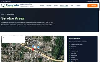 Computer Corner of Wildwood website
