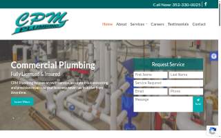 CPM Plumbing INC. website