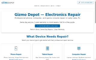 Gizmo Depot, Inc website