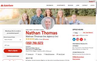 Nathan Thomas - State Farm Insurance Agent website