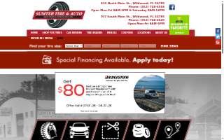 Sumter Tire & Auto of Wildwood website