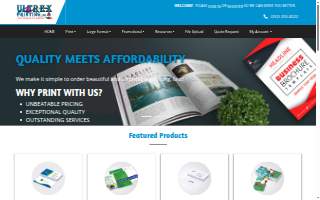 Ultrex Printing, Inc of Wildwood website