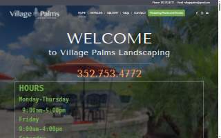 Village Palms Landscaping of Wildwood website