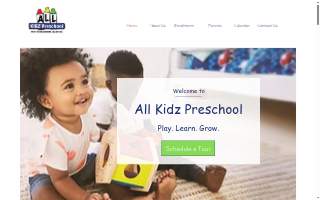 All Kidz Preschool - Winter Garden website