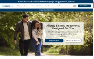 Aspire Allergy & Sinus website