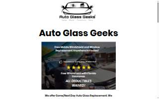 Auto Glass Geeks website