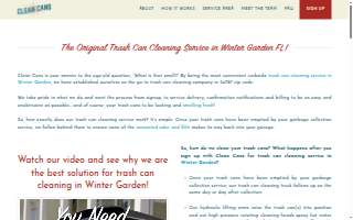 Clean Cans website