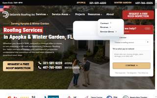 DeSantis Roofing Inc website